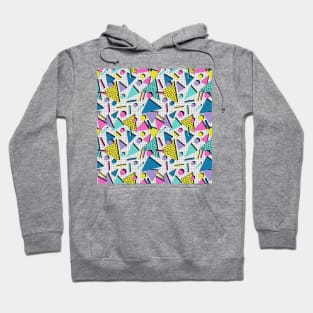 Memphis 80s Style Design Pattern Hoodie